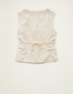 AE Lace-Trim Scoop Neck Tank