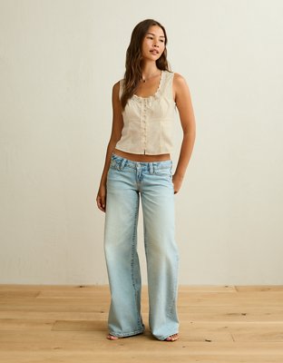 AE Lace-Trim Scoop Neck Tank