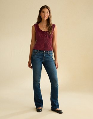 AE Lace-Trim Scoop Neck Tank