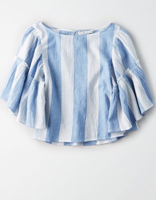 Женские топы American Eagle AE Ruffle Bell Sleeve Top — фото 3
