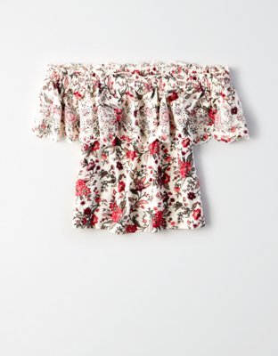 AE Floral Off-the-Shoulder Top