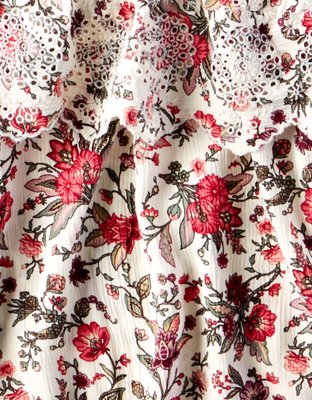 Женские топы American Eagle AE Floral Off-the-Shoulder Top — фото 5