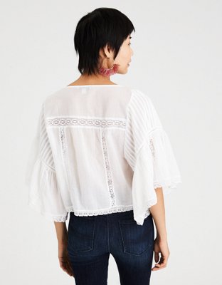 AE Ruffle Bell Sleeve Top