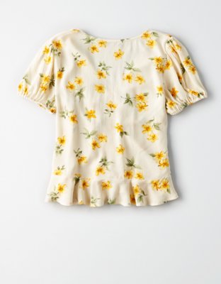 Женские топы American Eagle AE Cinch Front Top — фото 4