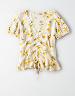 Женские топы American Eagle AE Cinch Front Top — фото 3