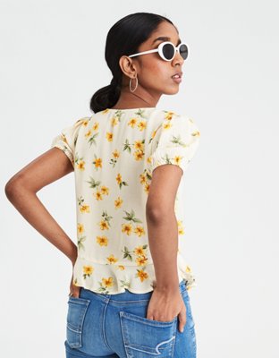 Женские топы American Eagle AE Cinch Front Top — фото 2