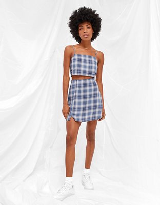 Женские топы American Eagle AE Smocked Crop Tank Top — фото 4