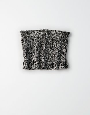 Женские топы American Eagle AE Smocked Cropped Tube Top — фото 2