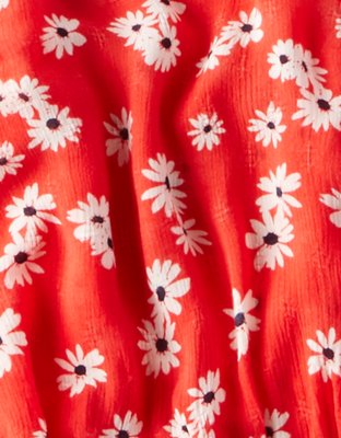 Женские топы American Eagle AE Puff Sleeve Floral Top — фото 4