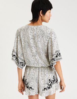 Женские топы American Eagle AE Long Sleeve Wrap Top — фото 2