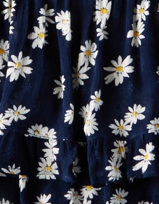Женские топы American Eagle AE Off-The-Shoulder Floral Ruffle Crop Top — фото 4