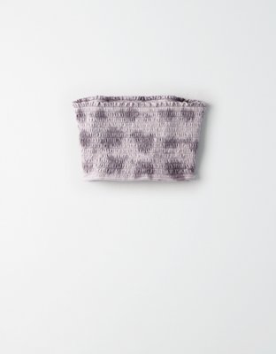 Женские топы American Eagle AE Smocked Lace Tube Top — фото 4