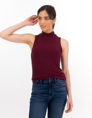 AE Mock Neck Tank Top
