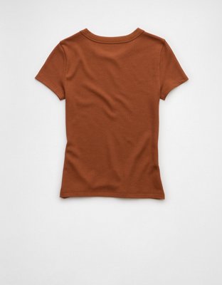 AE Waffle Hey Baby Tee