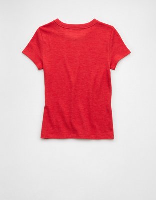 AE Waffle Hey Baby Tee
