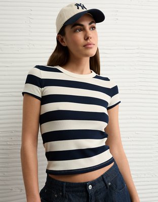 AE Waffle Hey Baby Tee