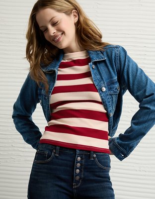 AE Waffle Hey Baby Tee