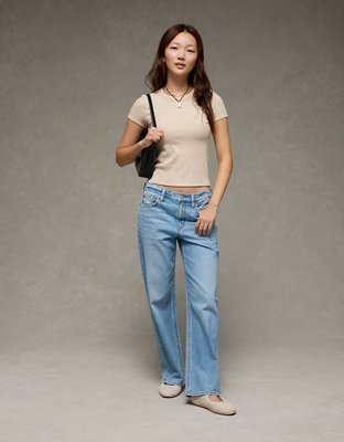 AE Waffle Hey Baby Tee