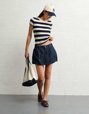 AE Waffle Hey Baby Tee