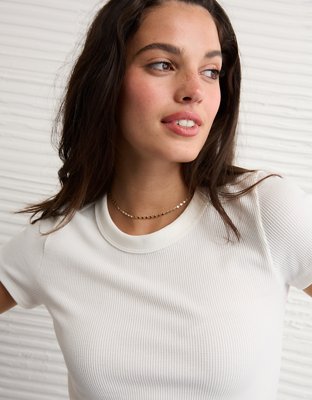 AE Waffle Hey Baby Tee