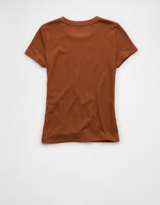 AE Waffle Hey Baby Tee