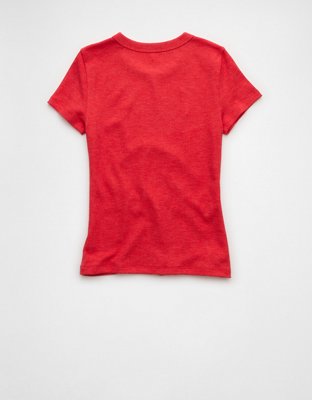 AE Waffle Hey Baby Tee