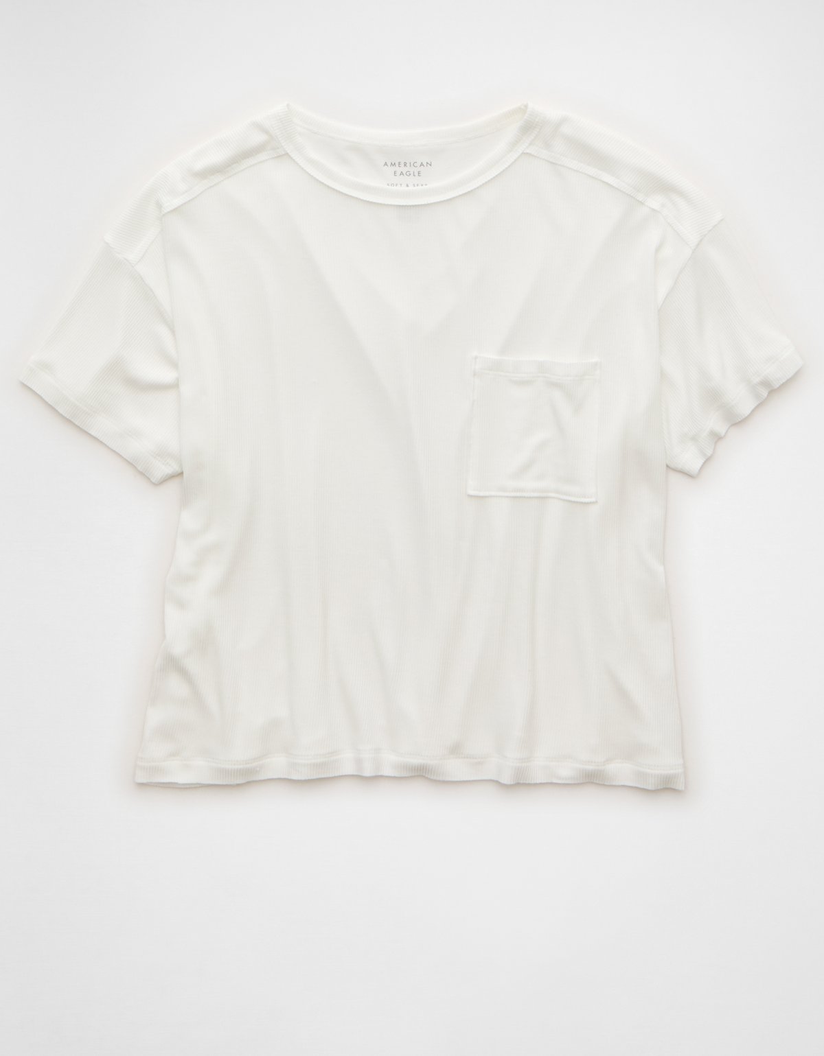 AE Soft & Sexy Ribbed Pocket T-Shirt - image 3