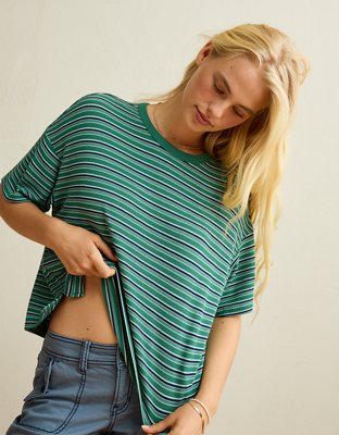 AE Soft & Sexy Waffle Crew Neck Tee