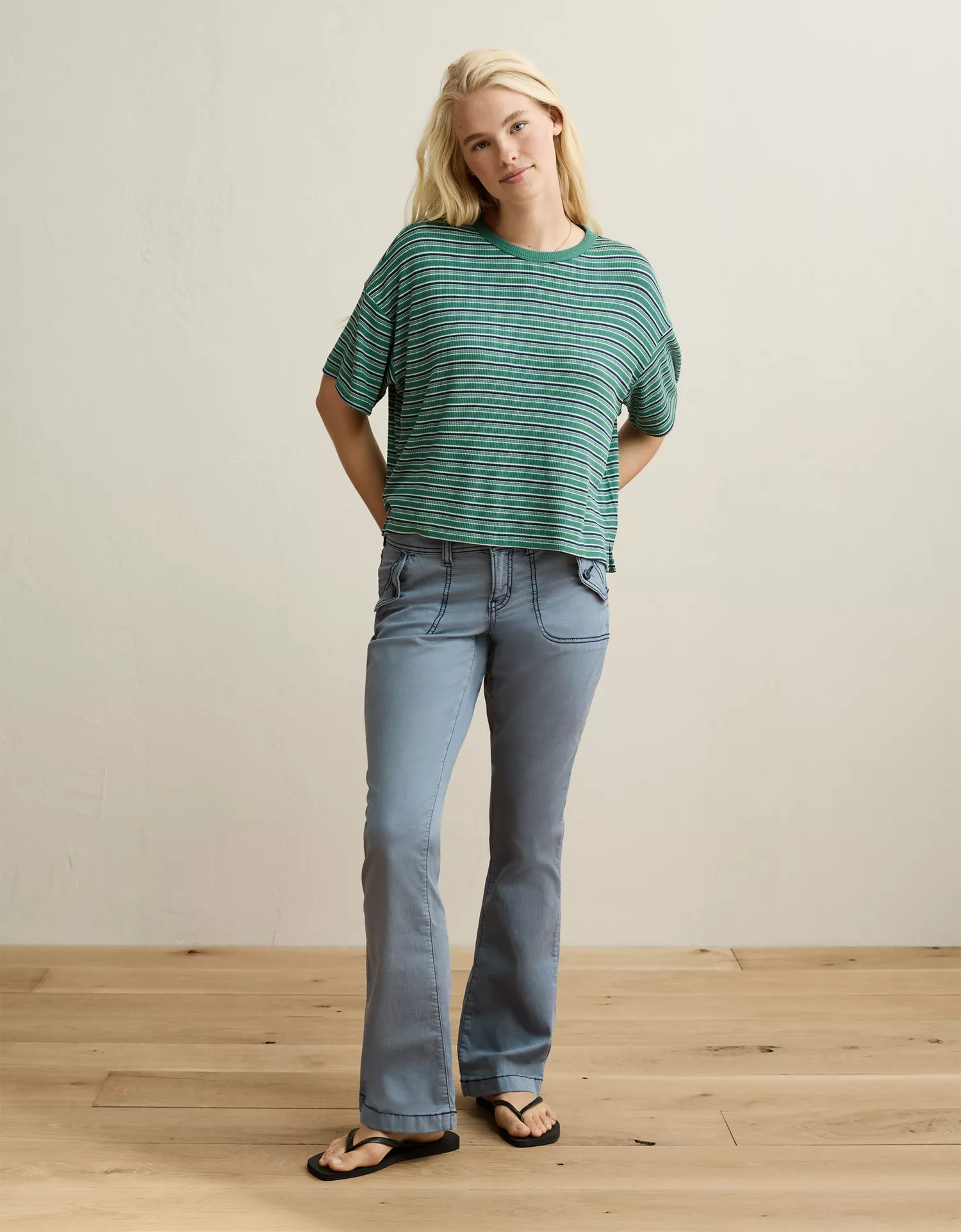 AE Soft & Sexy Waffle Crew Neck Tee - thumbnail 4