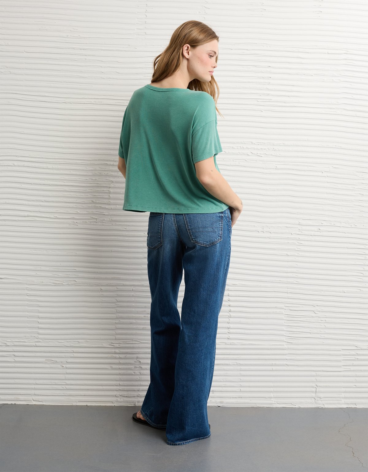 AE Soft & Sexy Ribbed Pocket T-Shirt - image 2