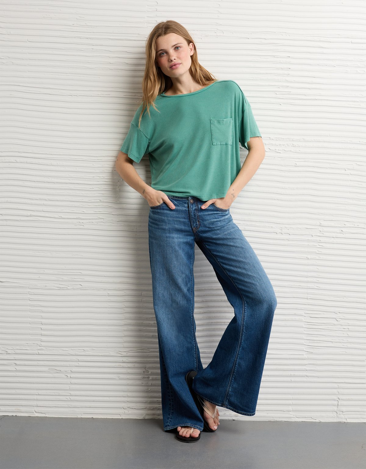 AE Soft & Sexy Ribbed Pocket T-Shirt - image 5