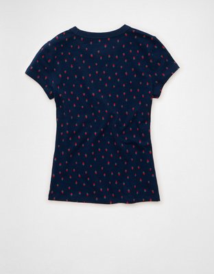 T-shirt en coton flammé Hey Baby AE