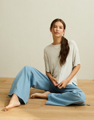 AE Soft & Sexy Waffle Crew Neck Tee