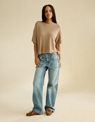 AE Soft & Sexy Waffle Crew Neck Tee
