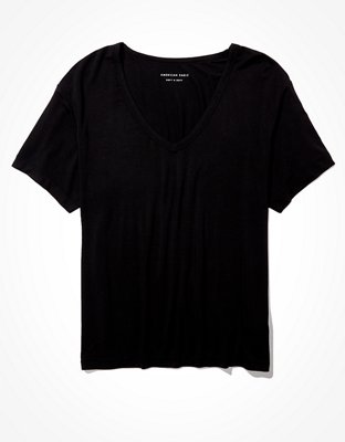 AE Oversized Soft  Sexy V-Neck T-Shirt