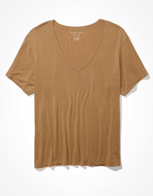 AE Oversized Soft  Sexy V-Neck T-Shirt