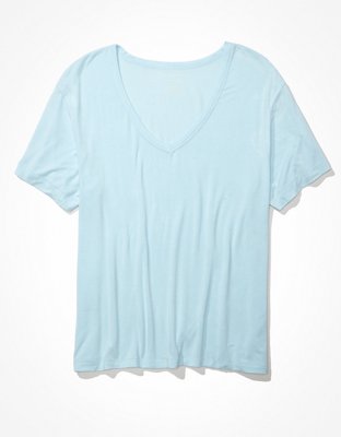 AE Oversized Soft  Sexy V-Neck T-Shirt