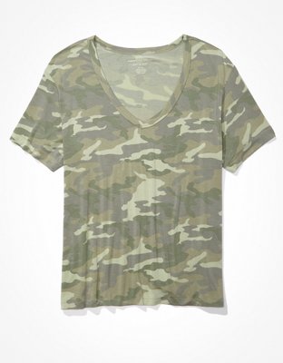 AE Oversized Soft  Sexy V-Neck T-Shirt