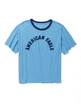 Женские футболки American Eagle AE Graphic Ringer Tee — фото 3