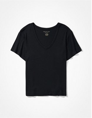 Женские футболки American Eagle AE Soft & Sexy V-Neck T-Shirt — фото 3