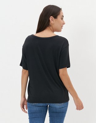 Женские футболки American Eagle AE Soft & Sexy V-Neck T-Shirt — фото 2