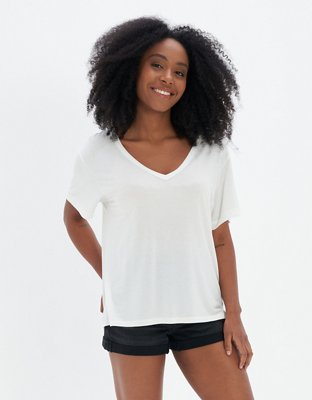 T-shirt escote V Soft & Sexy AE