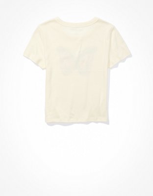 AE Cropped Hey Baby Tee