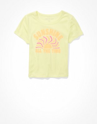 AE Cropped Hey Baby Tee
