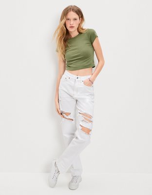 AE Cropped Hey Baby Tee