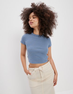 Женские футболки American Eagle AE Cropped Hey Baby Tee — фото 4