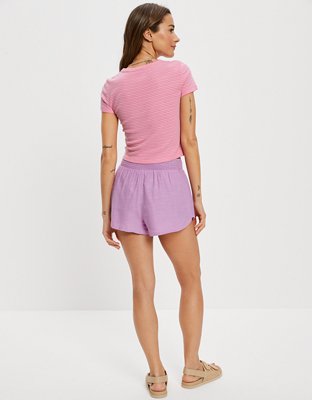 AE Cropped Hey Baby Tee | American Eagle