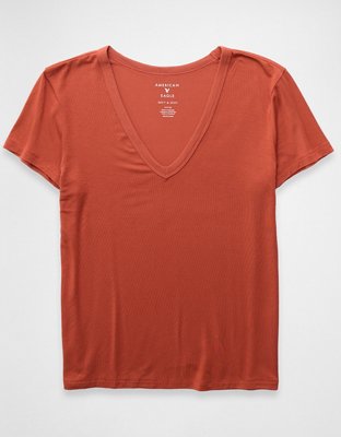 AE Soft & Sexy T-shirt Manga Corta con Escote V