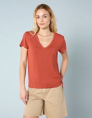 AE Soft & Sexy Short-Sleeve V-Neck Tee