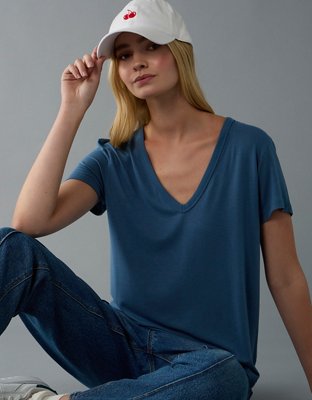 AE Soft & Sexy Short-Sleeve V-Neck Tee